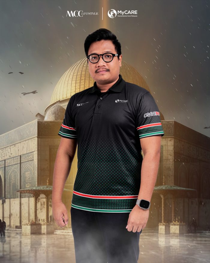 Men Jersey Polo MCC Lifestyle X MyCare - Keffiyeh Palestine