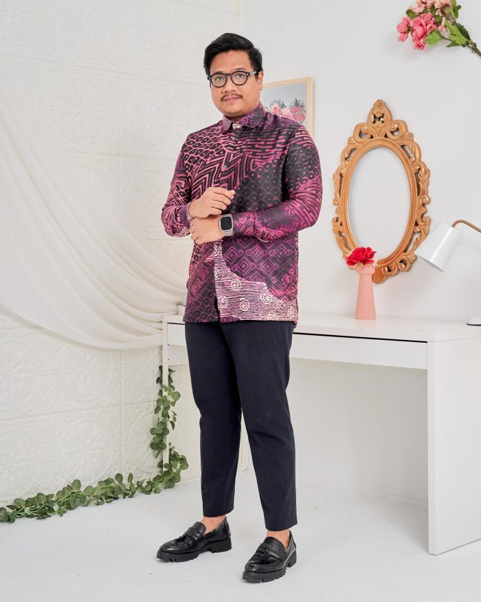 Baju Kemeja Batik Sultan 5.0 - Kayangan Luxury Purple