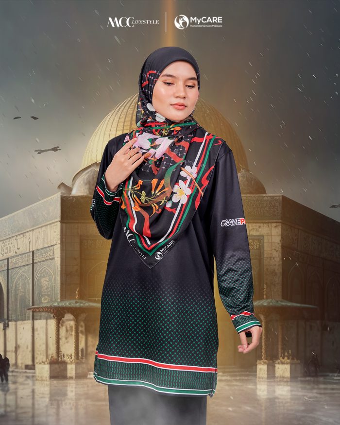 Muslimah Jersey MCC Lifestyle X MyCare - Keffiyeh Palestine - Image 2