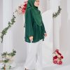 Ruby Baggy Top Ironless - Emerald Green - Image 4