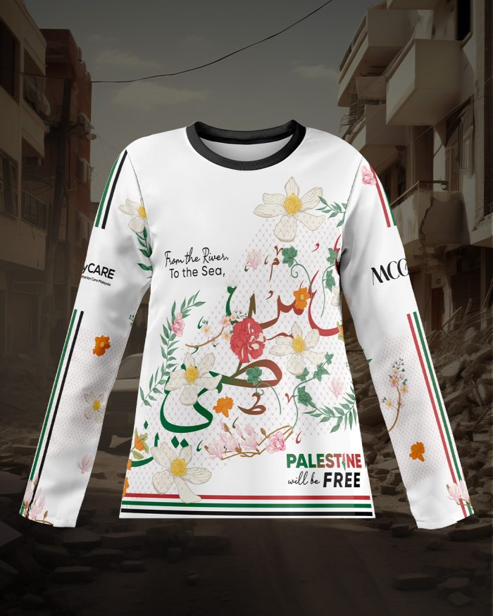 Jersey MCC Lifestyle X MyCare Kids Long Sleeve – Palestine Khat White