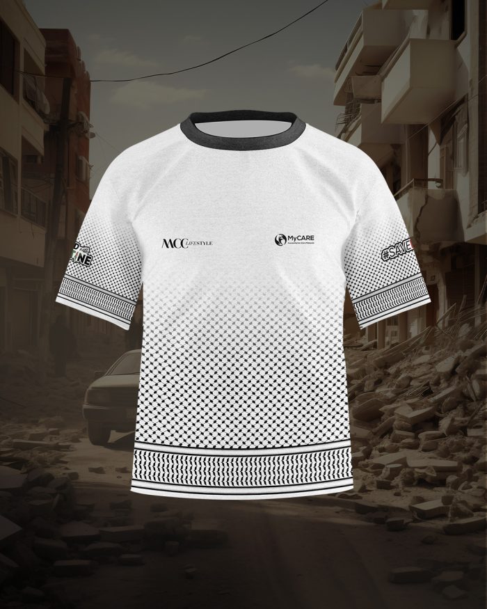 Jersey Polo MCC Lifestyle X MyCare Kids Short Sleeve – Keffiyeh White