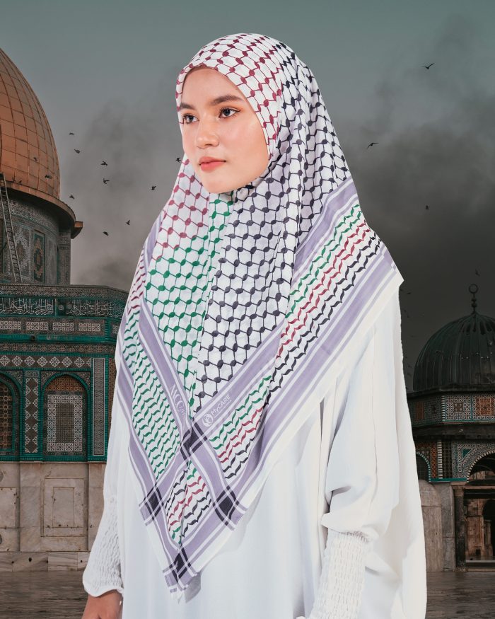 Tudung Bawal MCC Lifestyle x MyCare - I Stand With Palestine Unity