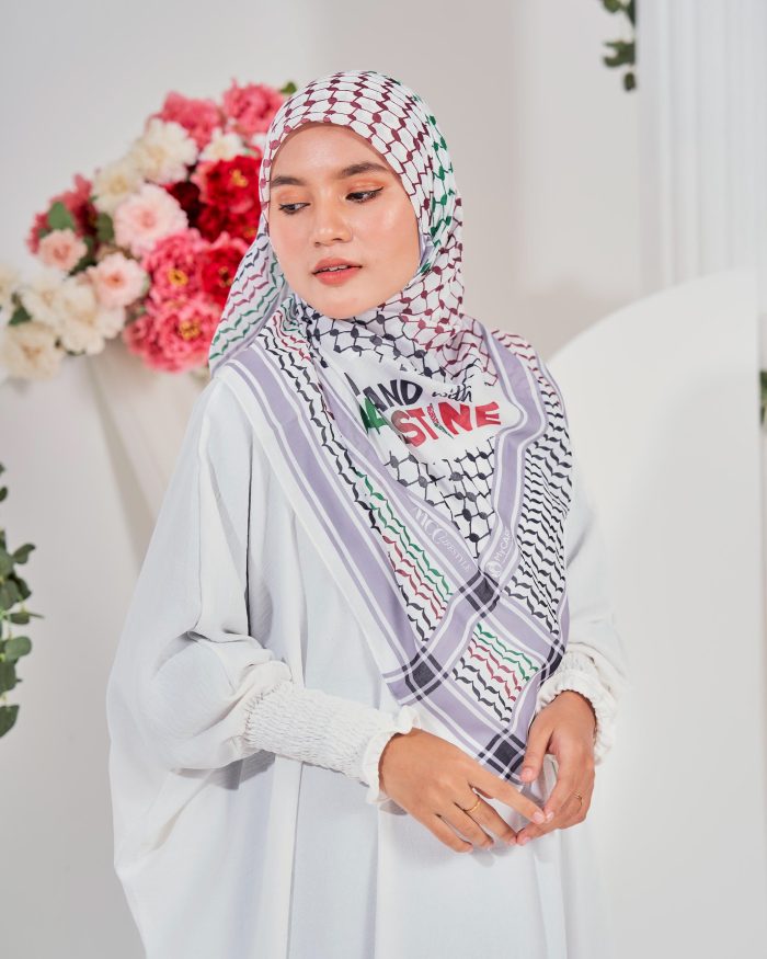 Tudung Bawal MCC Lifestyle x MyCare - I Stand With Palestine Unity - Image 3