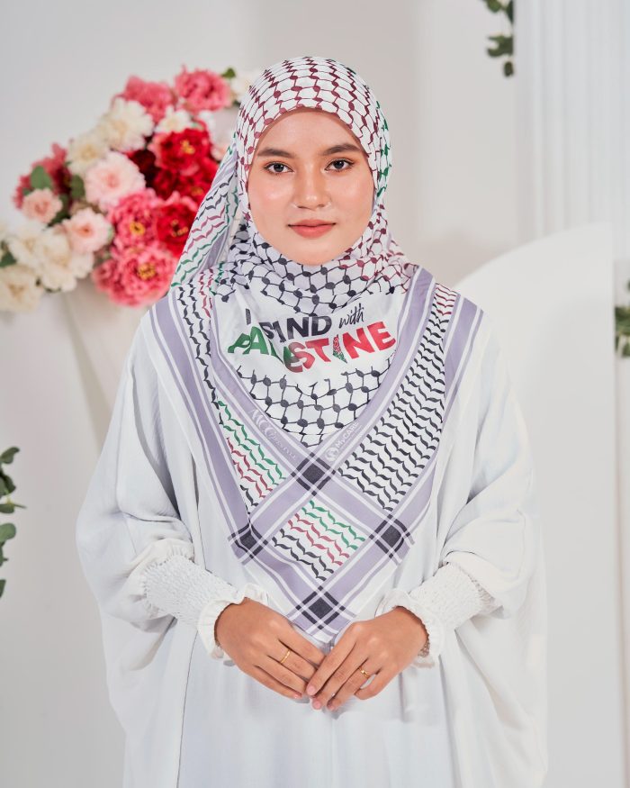 Tudung Bawal MCC Lifestyle x MyCare - I Stand With Palestine Unity - Image 2