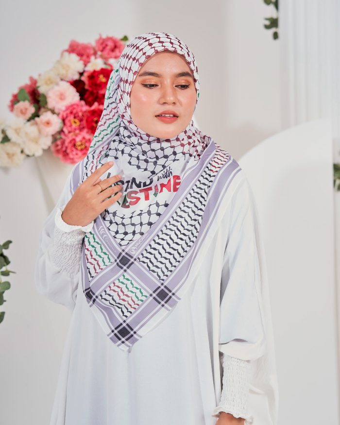 Tudung Bawal MCC Lifestyle x MyCare - I Stand With Palestine Unity - Image 6