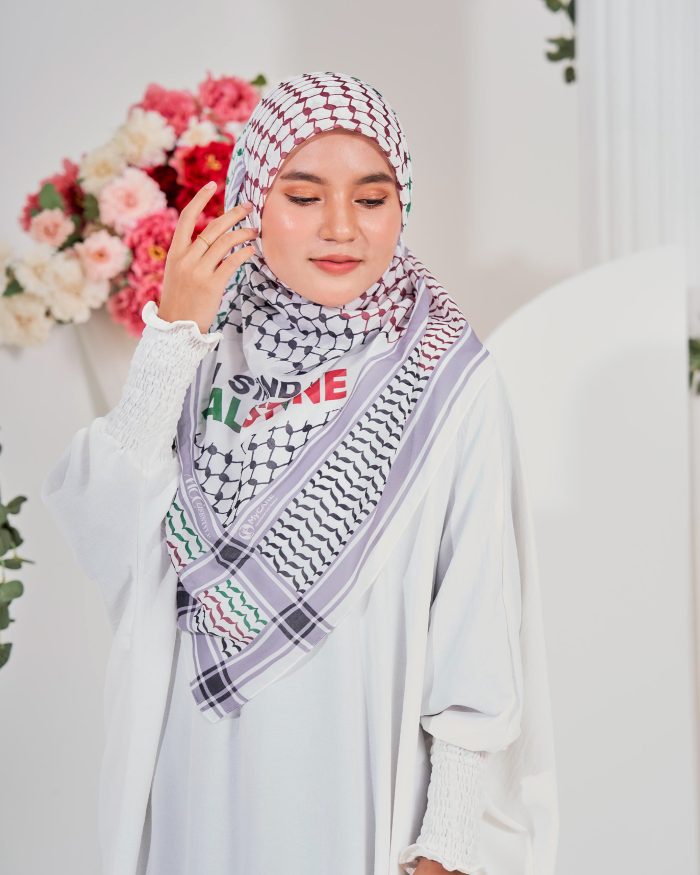 Tudung Bawal MCC Lifestyle x MyCare - I Stand With Palestine Unity - Image 4