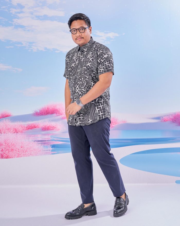 Baju Kemeja Batik Sultan 7.0 - Azka Matte Black - Image 2