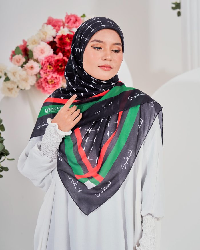 Tudung Bawal MCC Lifestyle x MyCare - Peace - Image 3