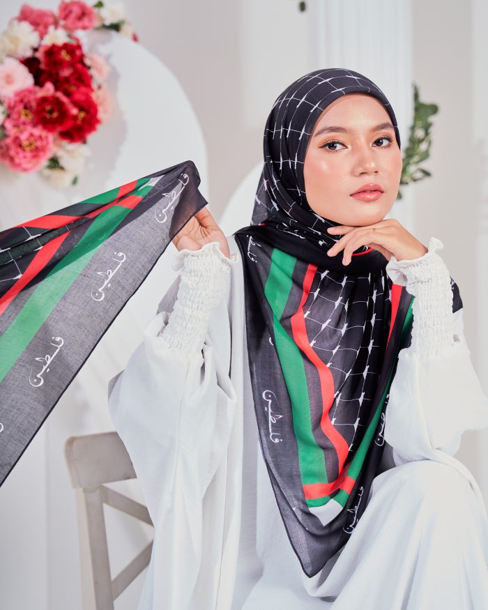 Tudung Bawal MCC Lifestyle x MyCare - Peace - Image 4