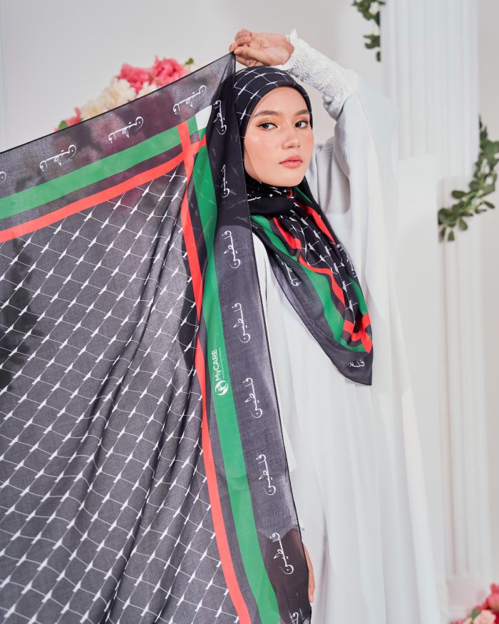 Tudung Bawal MCC Lifestyle x MyCare - Peace - Image 6