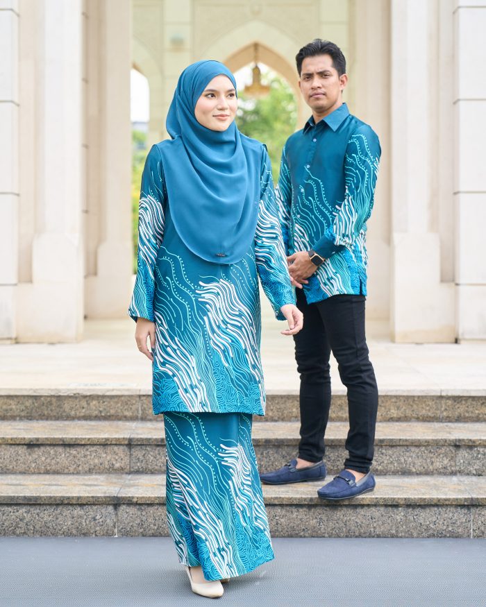 Baju Kemeja Batik Sultan 10.0 - Perdana Crystal Teal - Image 6