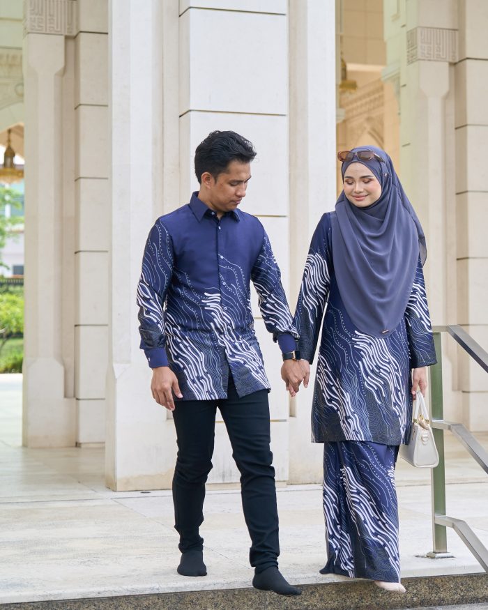 Baju Kemeja Batik Sultan 10.0 - Perdana Deep Blue - Image 6