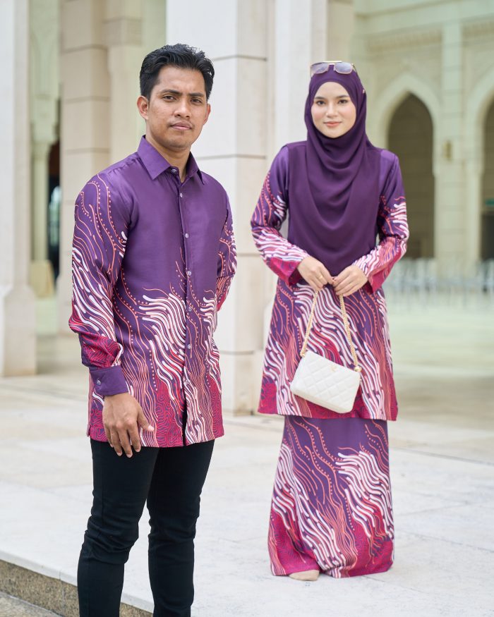 Baju Kemeja Batik Sultan 10.0 - Perdana Violet Purple - Image 6