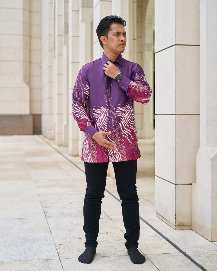 Baju Kemeja Batik Sultan 10.0 - Perdana Violet Purple