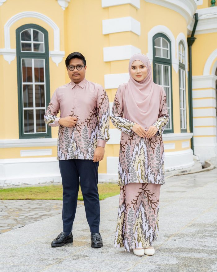 Baju Kurung Moden Batik Sultanah 4.0 - Purnama Caramel Latte - Image 6