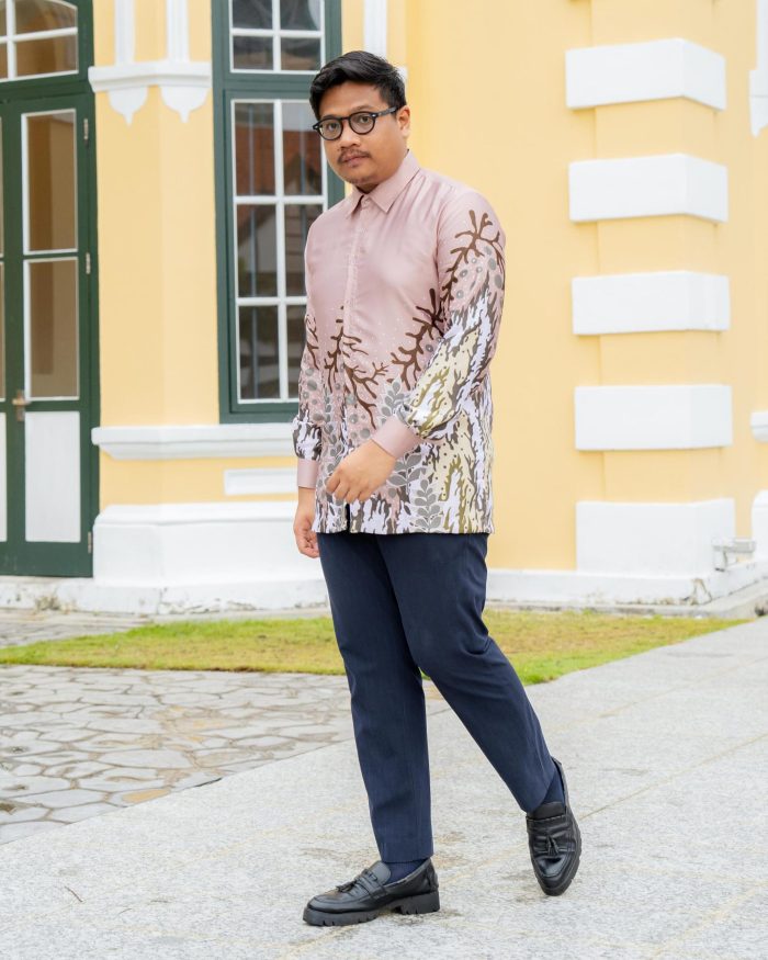 Baju Kemeja Batik Sultan 4.0 - Purnama Caramel Latte - Image 2