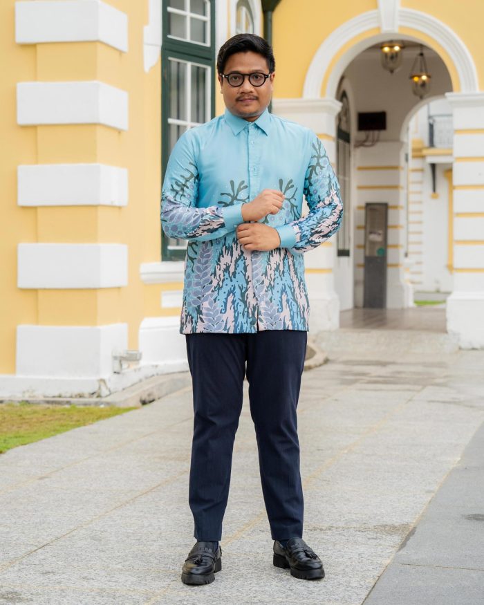 Baju Kemeja Batik Sultan 4.0 - Purnama Maldives Green