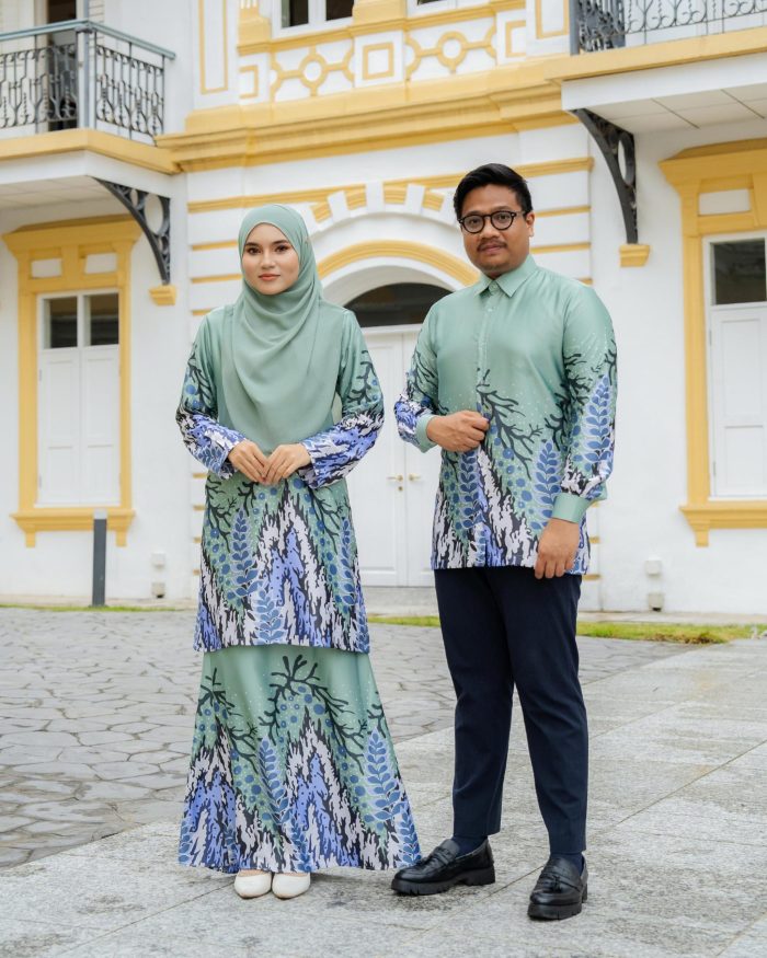 Baju Kemeja Batik Sultan 4.0 - Purnama Sage Green - Image 4