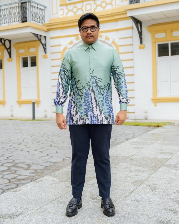 Baju Kemeja Batik Sultan 4.0 - Purnama Sage Green