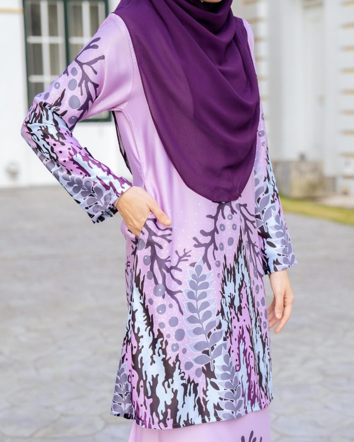 Baju Kurung Moden Batik Sultanah 4.0 - Purnama Sugar Candy - Image 3