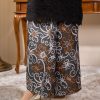 Baju Kurung Lace Batik Qaseh - Black Greyish - Image 5