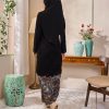 Baju Kurung Lace Batik Qaseh - Black Greyish - Image 6