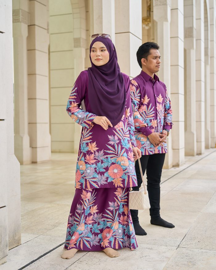 Baju Kemeja Batik Sultan 10.0 - Ratna Orchid Purple - Image 5