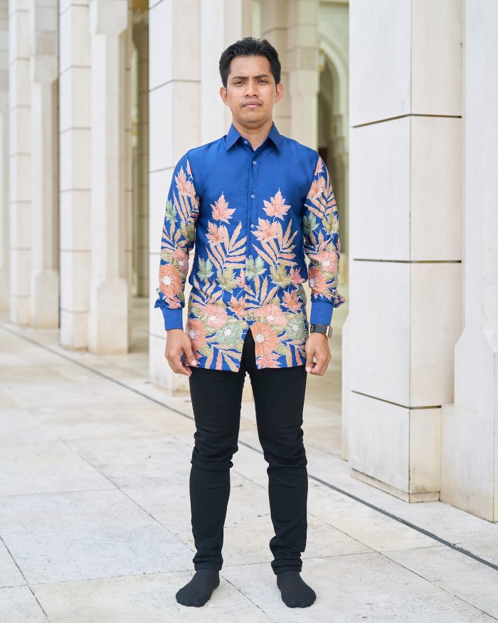 Baju Kemeja Batik Sultan 10.0 - Ratna Savoy Blue - Image 2