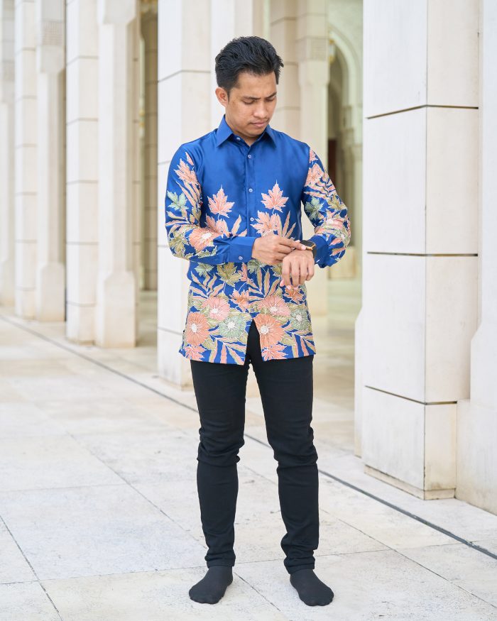 Baju Kemeja Batik Sultan 10.0 - Ratna Savoy Blue