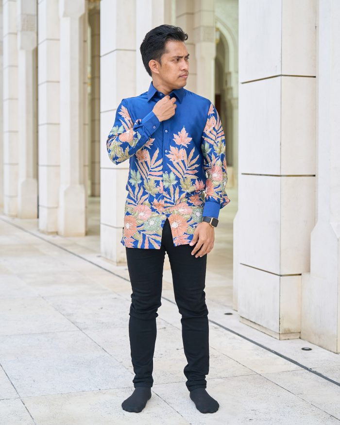 Baju Kemeja Batik Sultan 10.0 - Ratna Savoy Blue - Image 3