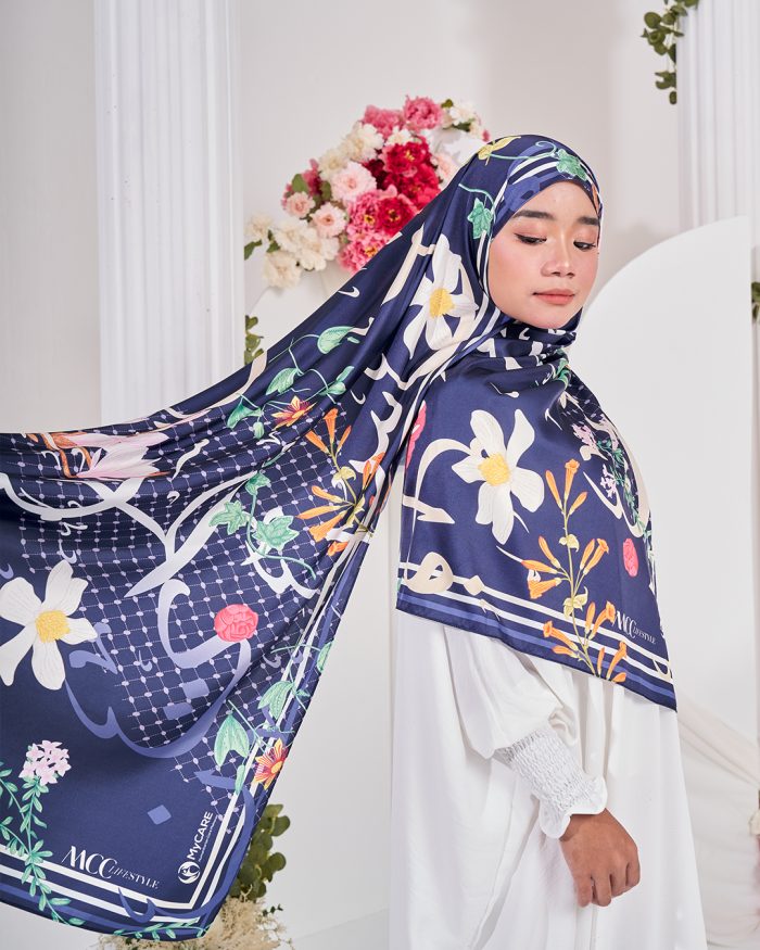 Shawl Khat Palestine MCC Lifestyle X MyCARE - Sapphire Blue - Image 2
