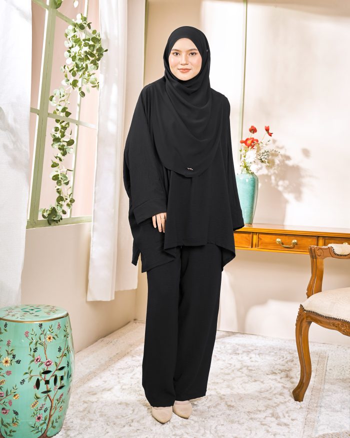 Rayhan Baggy Suit Ironless - Matte Black - Image 2
