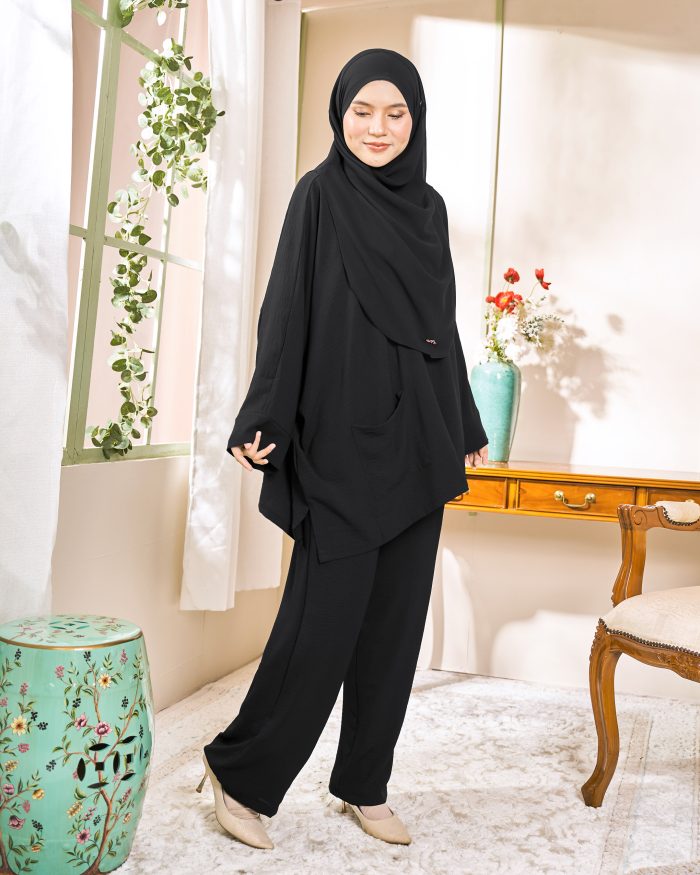 Rayhan Baggy Suit Ironless - Matte Black