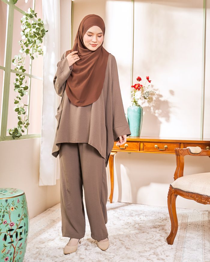 Rayhan Baggy Suit Ironless - Cedar Brown