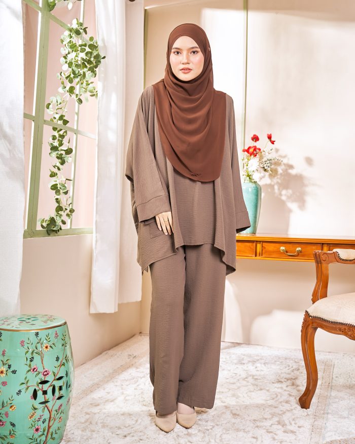 Rayhan Baggy Suit Ironless - Cedar Brown - Image 3