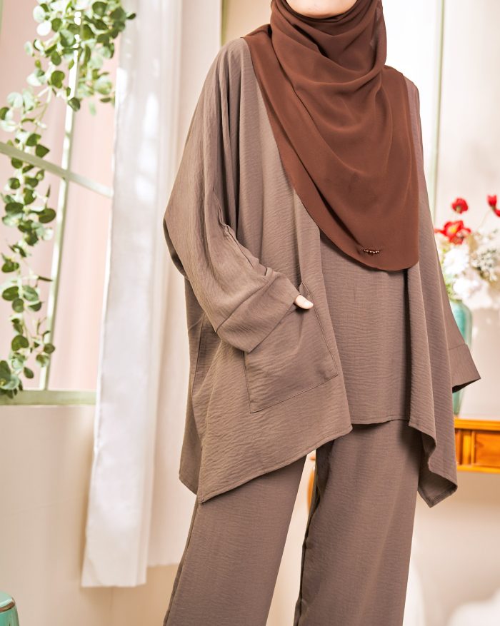 Rayhan Baggy Suit Ironless - Cedar Brown - Image 4