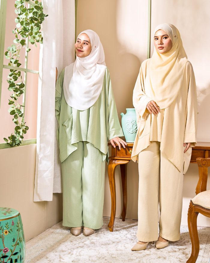 Rayhan Baggy Suit Ironless - Mint Green - Image 7