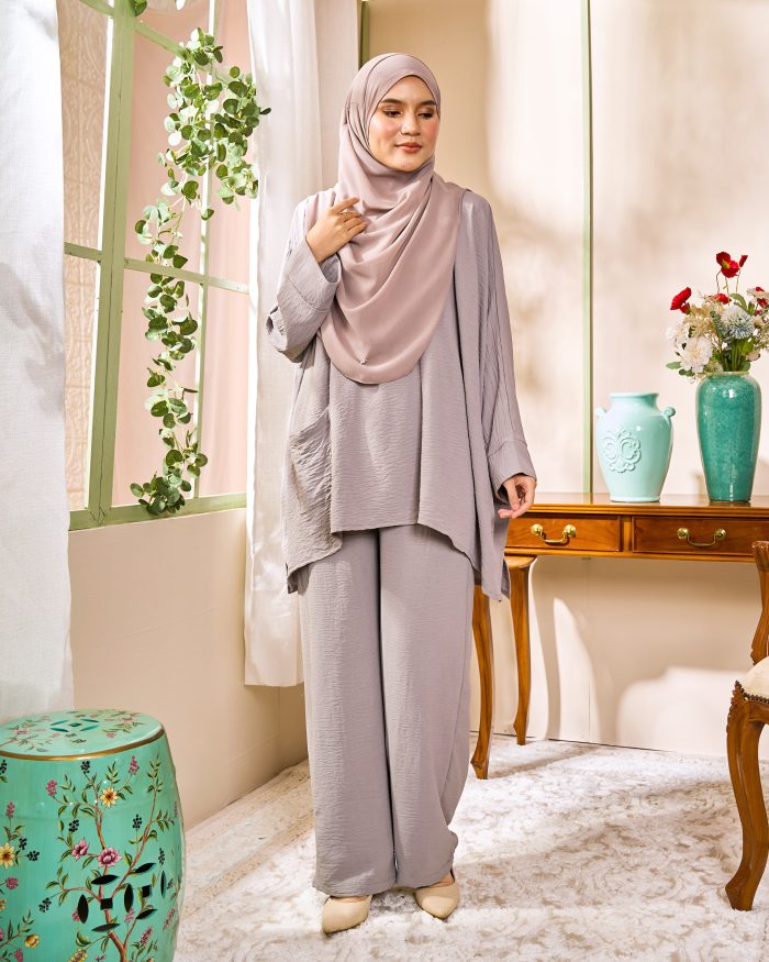 Rayhan Baggy Suit Ironless - Dusty Grey - Image 2