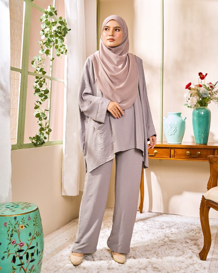 Rayhan Baggy Suit Ironless - Dusty Grey