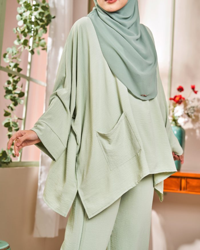 Rayhan Baggy Suit Ironless - Mint Green - Image 6