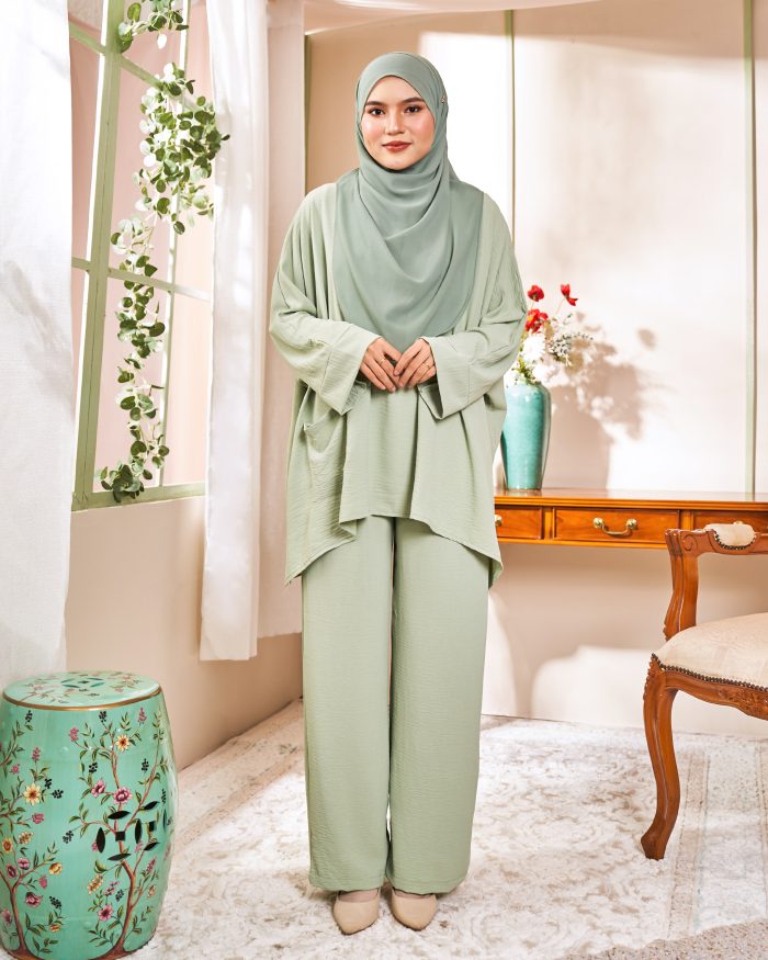 Rayhan Baggy Suit Ironless - Mint Green - Image 3