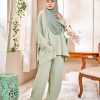 Rayhan Baggy Suit Ironless - Mint Green