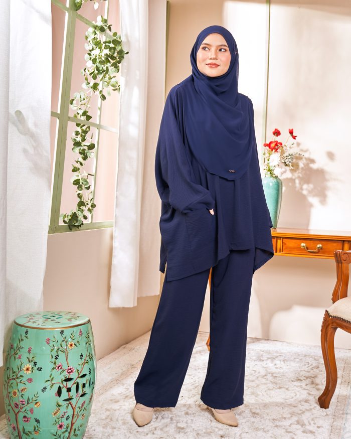 Rayhan Baggy Suit Ironless - Navy Blue - Image 2