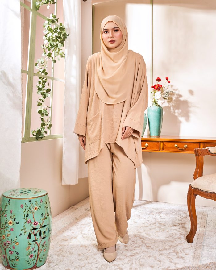 Rayhan Baggy Suit Ironless - Wheat Nude