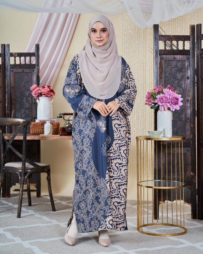 Kaftan Batik Sultanah - Ara True Blue