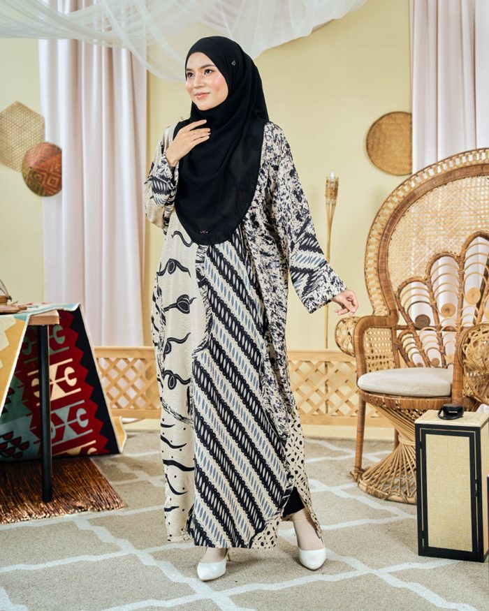 Kaftan Batik Sultanah - Armani Creamy Latte