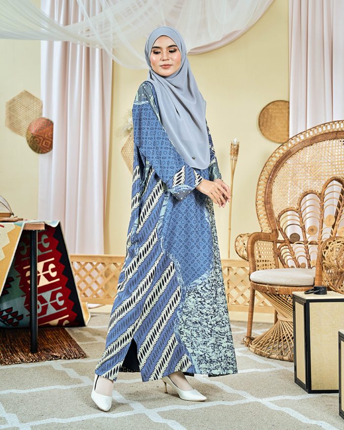 Kaftan Batik Sultanah - Armani Slate Grey - Image 2