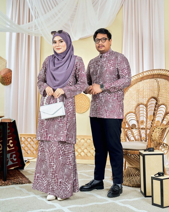 Baju Kemeja Batik Long Sleeve Sultan 7.0 - Azka Brunette Brown - Image 4