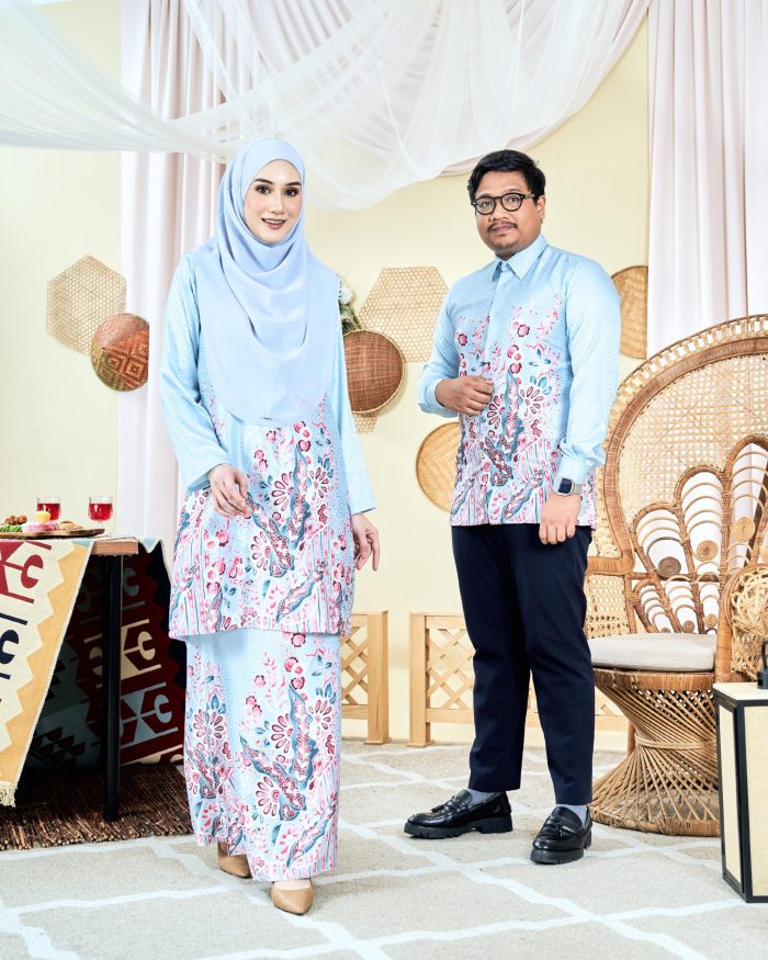 Baju Kemeja Batik Sultan 6.0 - Bentara Baby Blue - Image 4